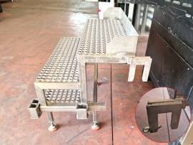 SCALETTE INOX PER IMPASTATRICE USATE 