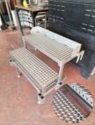 SCALETTE INOX PER IMPASTATRICE USATE 