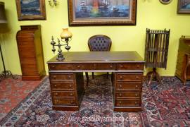 Scrivania ministeriale da centro stile inglese