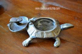 Posacenere in ottone a forma di tartaruga vintage