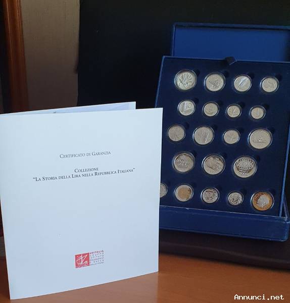 Serie 20 monete d'argento La storia della lira nella Repubblica Italiana