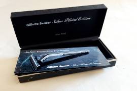 Gillette Sensor Silver Plated Edition con scatola, 3 ricariche e libretto di istruzioni