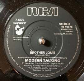 Vinile 45 giri: Modern Talking Brother Louie Etichetta: Hansa – PB 40875