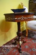 Tavolino ottagonale stile Napoleone III intarsiato