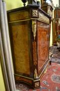 Servante intarsiata con piano in marmo stile Napoleone III