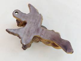 Decorazione da parete con due angeli suonano chitarra e violino in resina di alta qualità