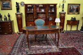 Scrivania da centro stile Luigi XV a fagiolo cm. 160