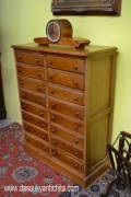 Schedario classificatore stile inglese 16 cassetti