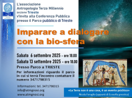 Conferenza: IMPARARE A DIALOGARE CON LA BIO-SFERA (Parco pubblico di Trieste)