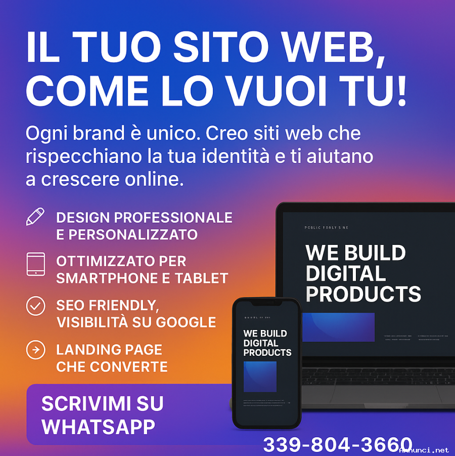 Creazione di Siti Web Professionali – Web Designer Freelance