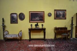 Antica console in noce stile Carlo X