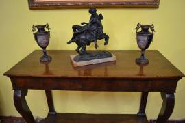 Antica console in noce stile Carlo X