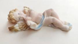 Decorazione da parete  angelo con flauto  in resina di alta qualità come nuovo