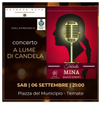 TRIBUTO MINA – 6 SETTEMBRE 2025 ore 21:00  – c/o P.zza Municipio – Ternate – VA