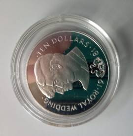 ROYAL WEDDING TEN DOLLARS 1981 RE CARLO e PRICIPESSA DIANA