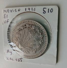 Lotto 6 x 1 peso Mexico moneta argento