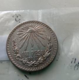 Lotto 6 x 1 peso Mexico moneta argento