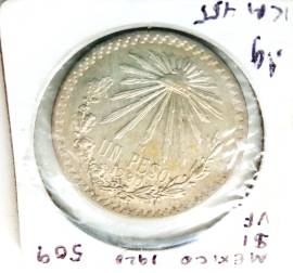 Lotto 6 x 1 peso Mexico moneta argento