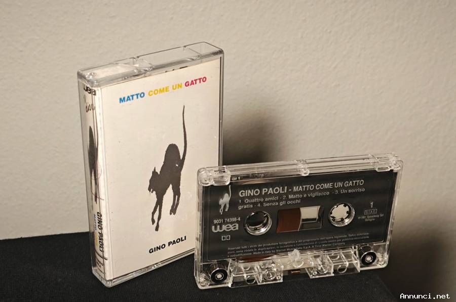 Musicassetta Gino Paoli–Matto Come Un Gatto Etichetta: WEA–9031 74398-4