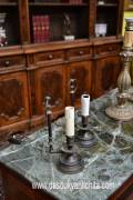 Coppia di abat jour in bronzo anni 40/50