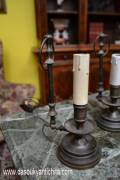Coppia di abat jour in bronzo anni 40/50