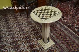 Tavolo da gioco a scacchiera in marmo
