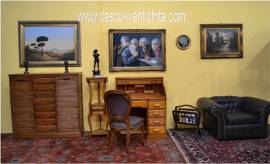 Classificatore-schedario a doppia serranda e cassettiera stile inglese Classificatore-schedario a doppia serranda e cassettiera stile inglese