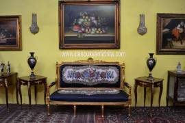Coppia di tavolini gueridon da centro stile Napoleone III Coppia di tavolini gueridon da centro stile Napoleone III