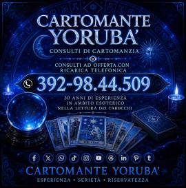 Tutto + chiaro con 1 consulto insieme al Cartomante Yorubà Tutto + chiaro con 1 consulto insieme al Cartomante Yorubà