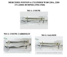 Mercedes Ponton 6-cylinder W180 220A, 220S, 220SE (1954-1960) and 219 (from 1957)