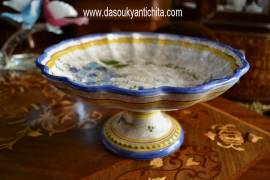 Alzata centrotavola anni 60 ceramica Tiber di Deruta