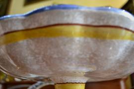 Alzata centrotavola anni 60 ceramica Tiber di Deruta