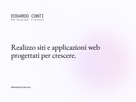 Creo siti web professionali per attività e professionisti Creo siti web professionali per attività e professionisti