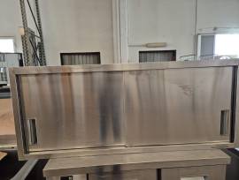 PENSILE INOX 2 ANTE SCORREVOLI USATO PENSILE INOX 2 ANTE SCORREVOLI USATO