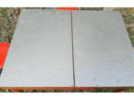 Tavolo Picnic pieghevole d'antan in legno , dotazione di N° 4 eleganti sedie con schienale in origin
