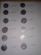 SERIE DI MONETE DA 10 LIRE ITALIANE. SERIE DI MONETE DA 10 LIRE ITALIANE.