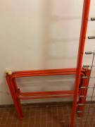 Regalo letto a castello in ferro, color rosso