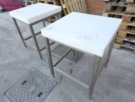 2 CEPPI MACELLERIA INOX TEFLON USATI  