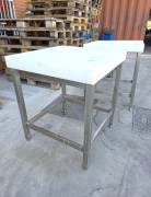2 CEPPI MACELLERIA INOX TEFLON USATI  