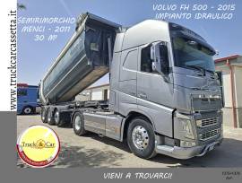RIF.1375 VOLVO FH 500 – 2015 – TRATTORE CON IMPIANTO IDRAULICO – €6 + RIF.1376 SEMIRIMORCHIO MENCI –