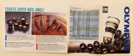 Olympus OM System catalogo dettagliato con caratteristiche tecniche:lenti,obiettivi e Zoom Zuiko