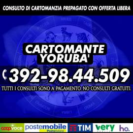 I miei consulti sono veramente alla portata di tutti perchè sono con offerta: il Cartomante YORUBA'