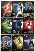 9 figurine adesive Power Rangers S.P.D. JETIX La Gazzetta dello Sport nuovo