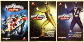 9 figurine adesive Power Rangers S.P.D. JETIX La Gazzetta dello Sport nuovo