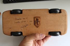 Modelli auto legno rifiniti a mano 1/18 Mercedes e Porsche pezzi unici 