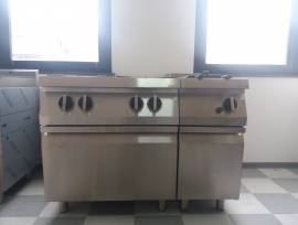 Cucina a gas 4 fuochi linea 90 e friggitrice (produzione silko) - made in Italy - pronta consegna