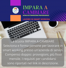 RICERCO OPERATORI DIGITALI IN SMART WORKING