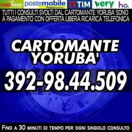 Svolgo consulti telefonici di Cartomanzia su qualsiaasi argomento che ti sta a cuore...YORUBA'