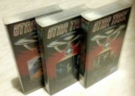 3 VIDEOCASSETTE VHS STAR TREK EDIZIONE ORIGINALE 1996 COME NUOVO