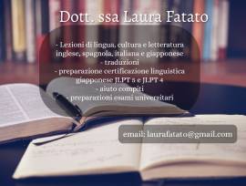 Offro lezioni, ripetizioni di lingua giapponese, spagnola e inglese